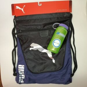 Puma Carry Sack & Nalgene 16" water bottle Combo NWT